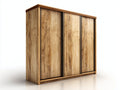Armarios de madera 180x60x200 cm - Madera natural y negro - 3 puertas correderas de estilo moderno